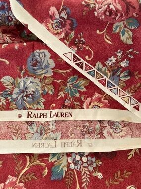 Vintage Ralph Lauren Fabric Panel approx 2 yards 1.07 pounds